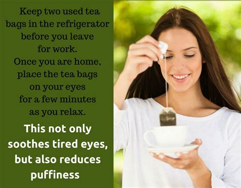 will tea bags reduce eye